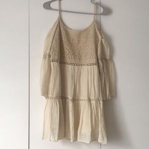 BOHO OFF THE SHOULDER DRESS WITH SLEEVES